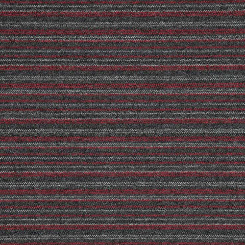 Verona stripe - Röd/grå/svart